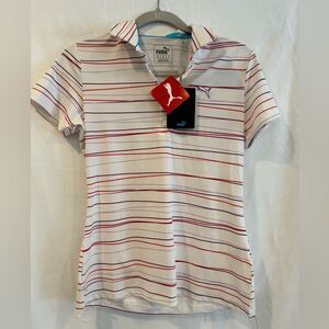 Puma Striped Golf Shirt